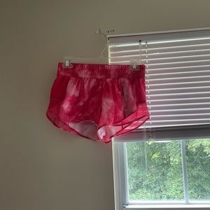 Lulu lemon pink hottie hot shorts